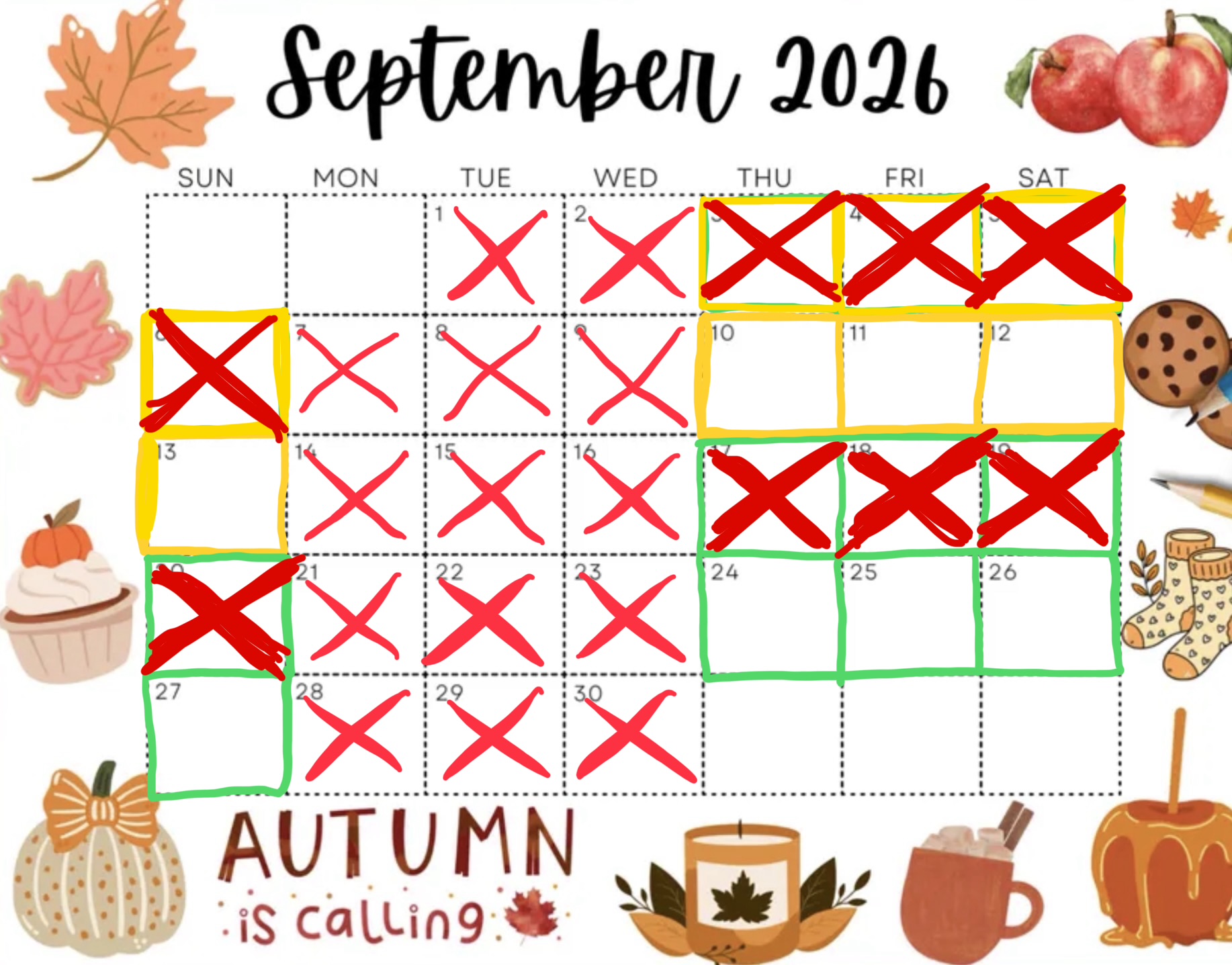 September 2026 Availability