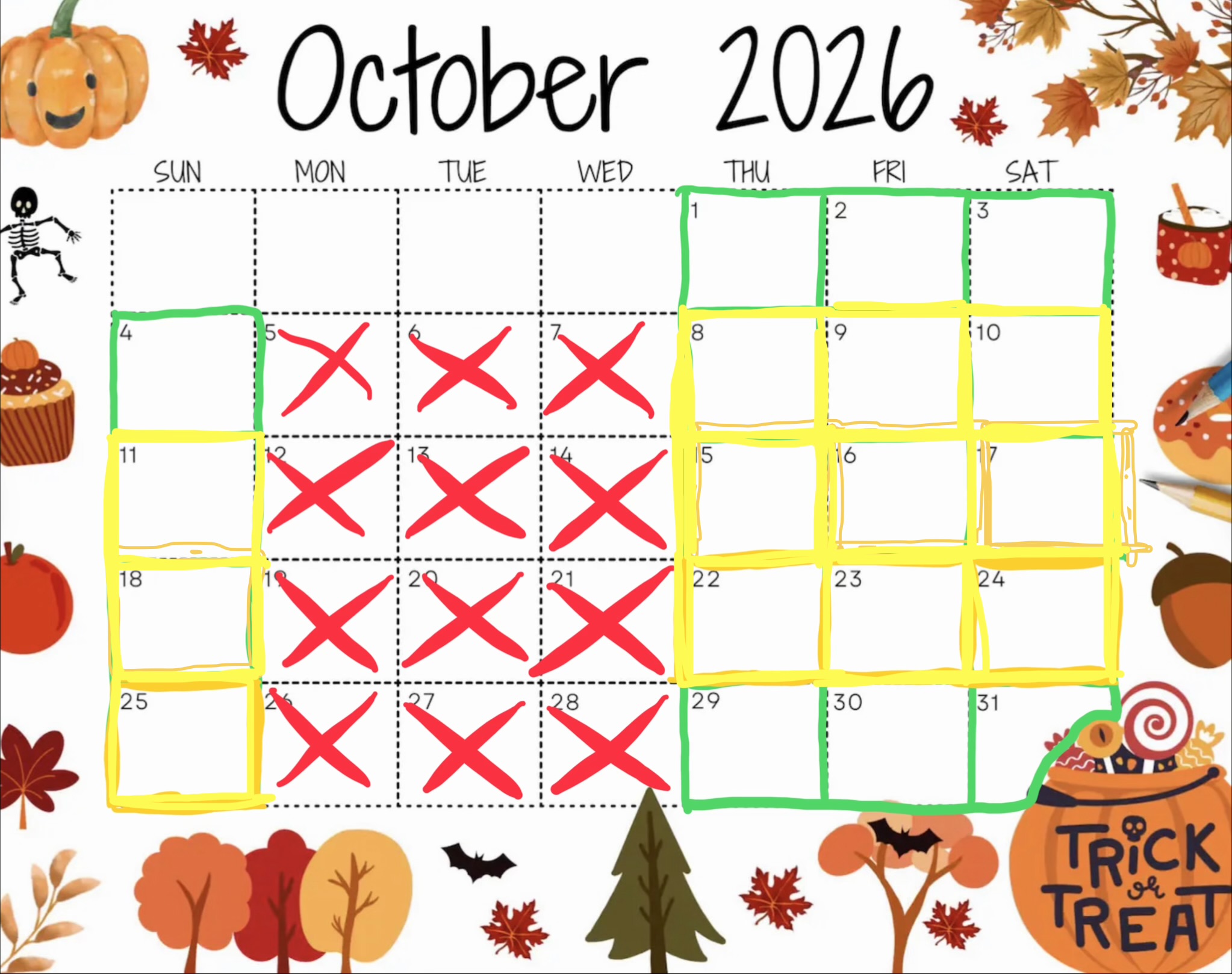October 2026 availability 