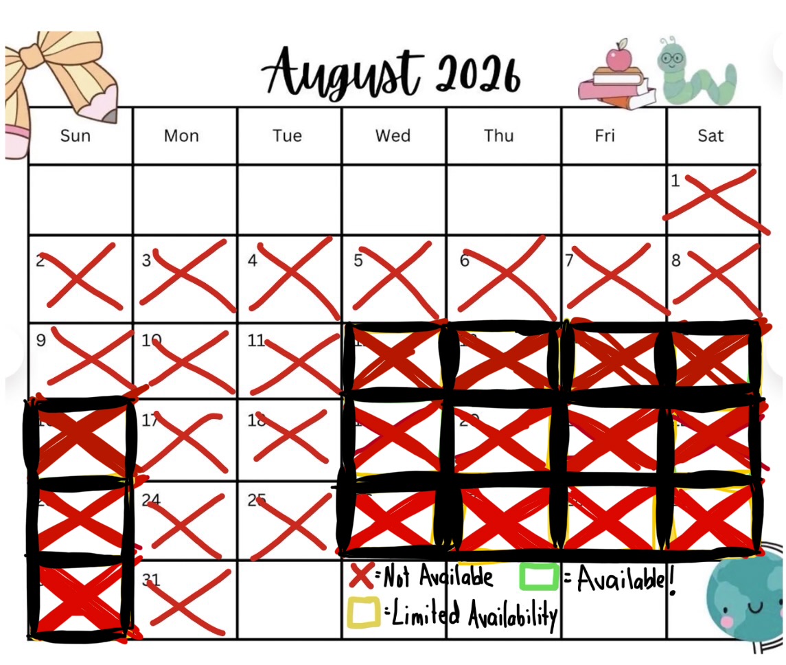 August Availability