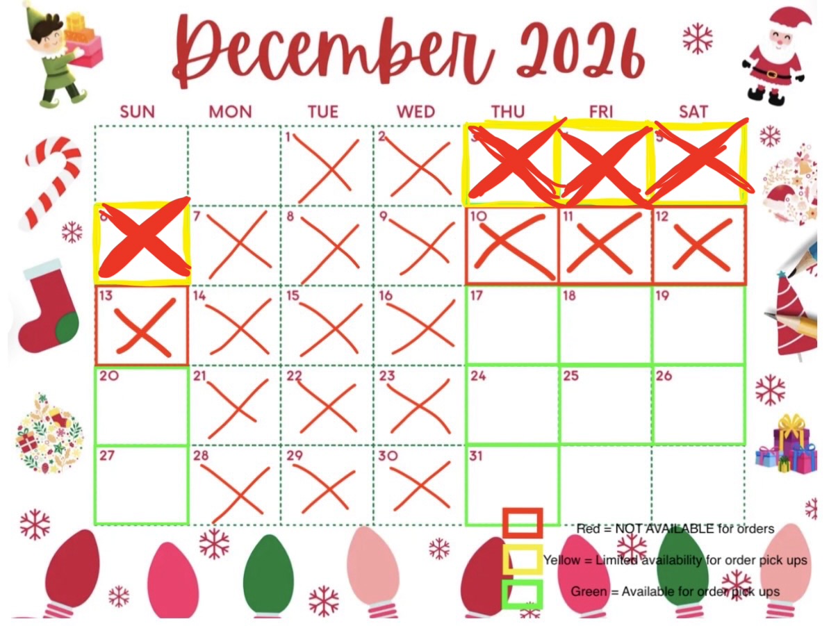 December 2026 Availability 
