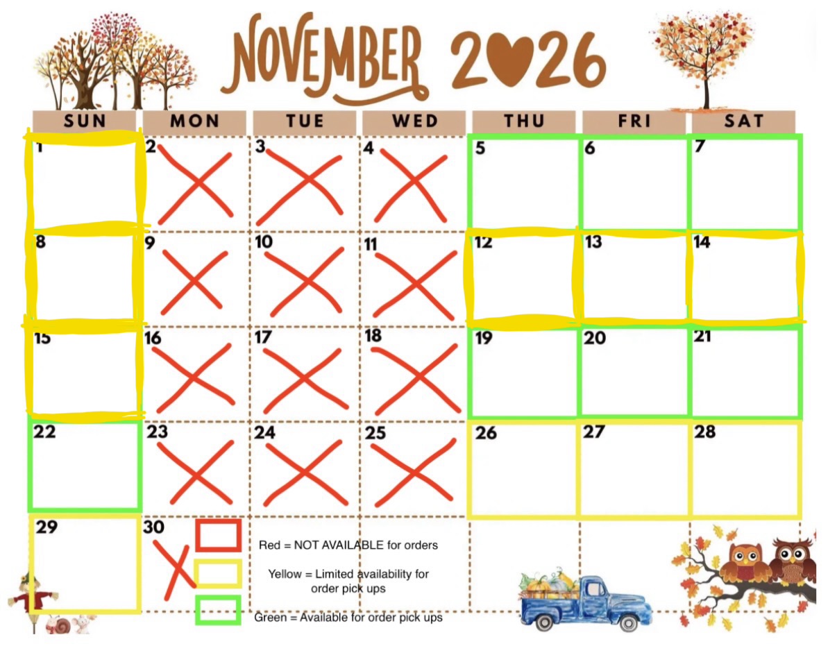 November 2026 Availability